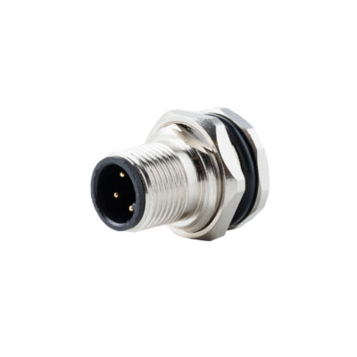 Разъём М12х1, 4-pin, male, панельный, задний монтаж, A-code