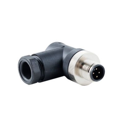 Разъём М12×1, 4-pin, male, угловой, PG7, IP67